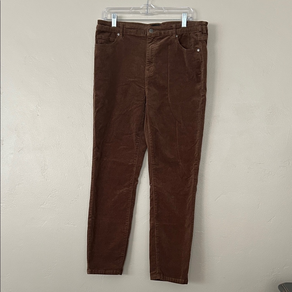 Well Worn Brown Straight Leg corduroy Pants